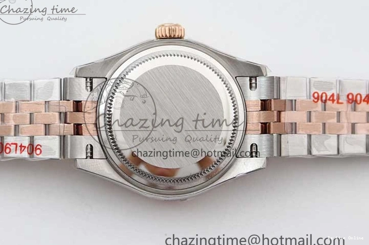 0511 Lady DateJust 28 SS RG TWF 1:1 Best Edition Green Dial Diamonds Markers on Jubilee Bracelet NH Trendsetting 2130